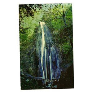 Vintage Postcard Nojoqui Fall Sand Park Campsite Santa Barbara County Solvang